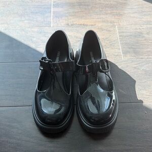 Mini Melissa Jelly Loafers Black Kids Dress Shoes